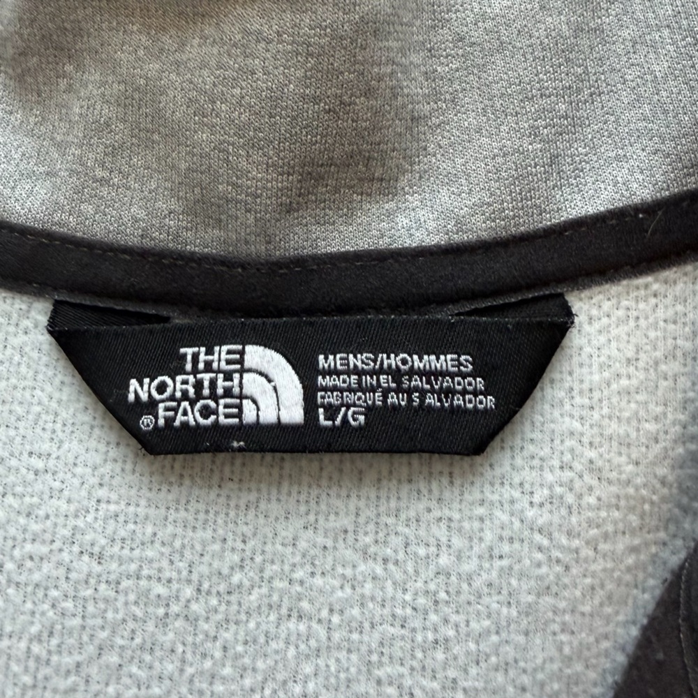 The North Face 1/4 Zip Pullover Men’s Large Gray Performance Sweatshirt CY1198 - Picture 7 of 9
